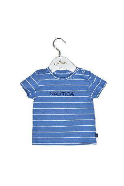 Nautica Μπλουζάκι Τζέρσεϊ Βιολογικό Σχέδιο 11 Μπλε Ριγέ 98 εκ. 3 ετών