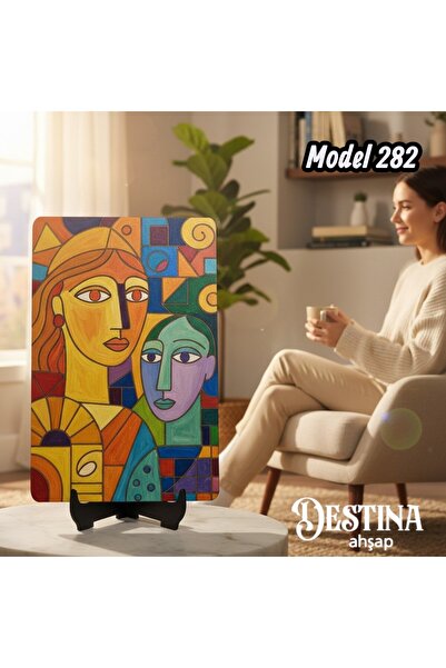 Destina Ahşap Mandala Boyama Seti- Ahşap Boyama- Model 282