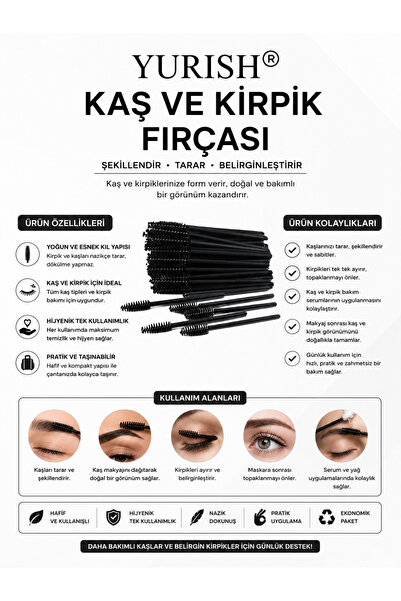 YURISH Kaş Ve Kirpik Fırçası