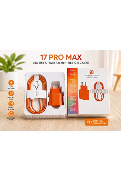 COSTER Iphone 15 16 17- 15 16 17 Pro-15 16 17 ProMax-Air 16e/Uyumlu Hızlı Şar...