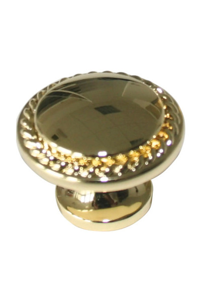 OEM Buton pentru mobilă Ø30mm, metal zamac auriu lucios
