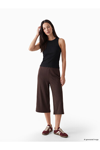 LC Waikiki Özmarka New Season Elastic Waist Soft Touch Women's Capri