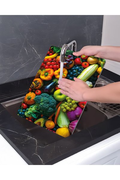 Parıltı Yayınları Glass Cutting Board and Presentation Holder