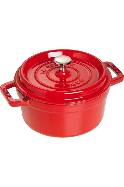 STAUB Round cooking pot from Staub, cherry red color, 20 cm, 110-20-06