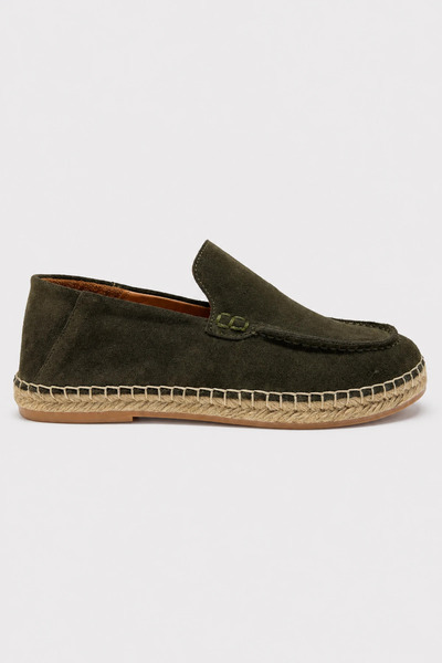 Suren bysrnshoes Pius Saraç Detaylı Hakiki Deri Erkek Espadril Ayakkabı