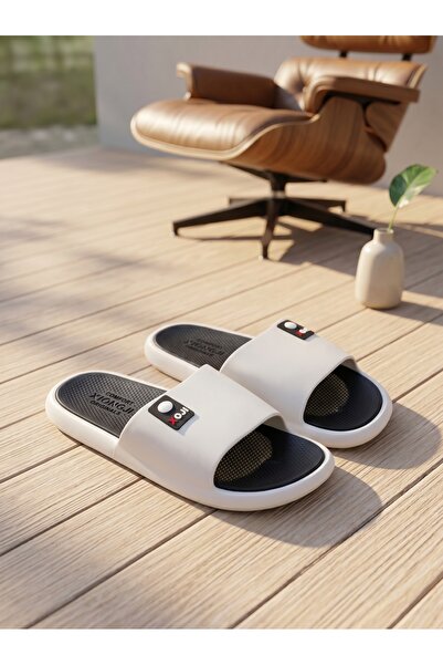 Khayrat Slipper Men Label Comfort EVA Slides, Non Slip Striped Sole Waterproo...