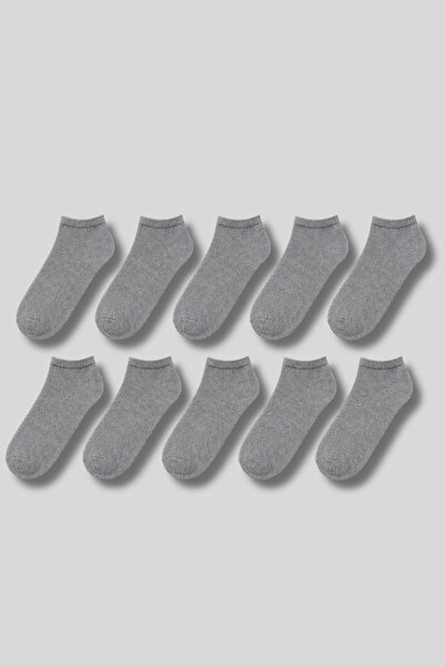 aw adawhite Men's 10-Pack Cotton Bootie Socks