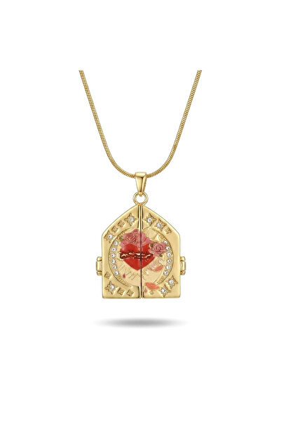 h&b design jewel Steel Vintage Heart Picture Holder Necklace