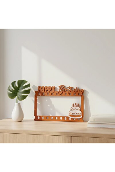 OEM Accesoriu Decorativ Tematic Zile de Naștere Plastic - Orange compozit mat