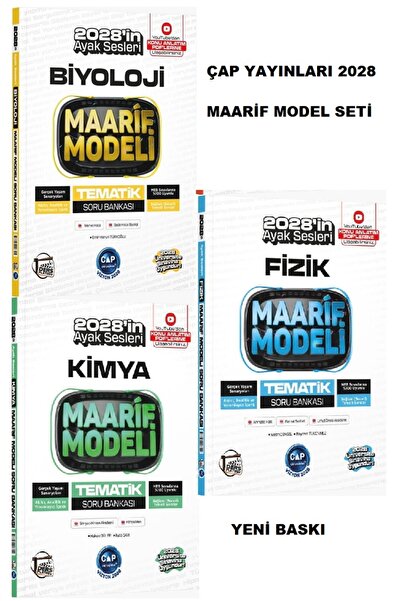 Kurul Yayıncılık Çap Yayınları FİZİK-KİMYA-BİYOLOJİ Ders Platosu Maarif Model...