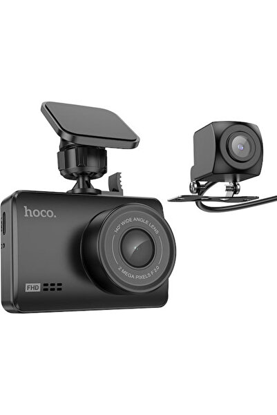 hoco. Hoco 1080P Σετ κάμερας αυτοκινήτου παρμπρίζ με κάμερα οπισθοπορείας, Οθ...