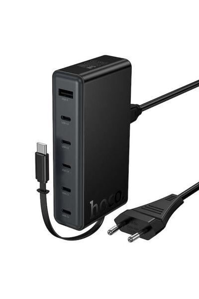 hoco. Hoco Βάση Φόρτισης GaN με θύρα USB-A και 5 θύρες USB-C και καλώδιο USB-...