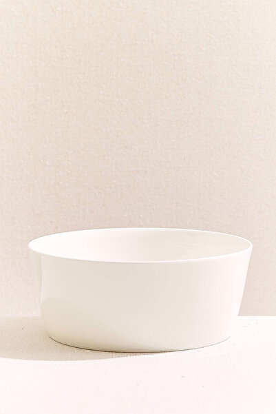 Paşabahçe Blank 2 Porcelain Serving Bowls White, Stylish Tableware, Kitchen A...