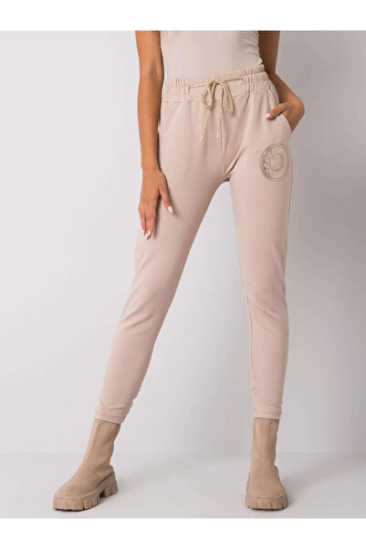 Factory Price Pantaloni Trening Dama Bej