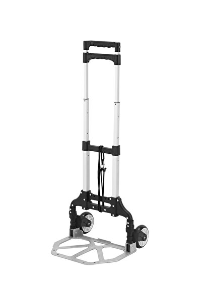 Lawazim BMB Foldable Hand Trolley 70kg Adjustable Handle with Bungee Cord for...