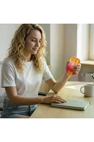 OEM Set de 3 jucării squishy antistres, multicolore, în formă de înghețată