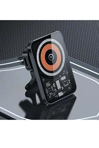 Recci Mars Series Transparent Magnetic 15W Wireless Charging Car Holder