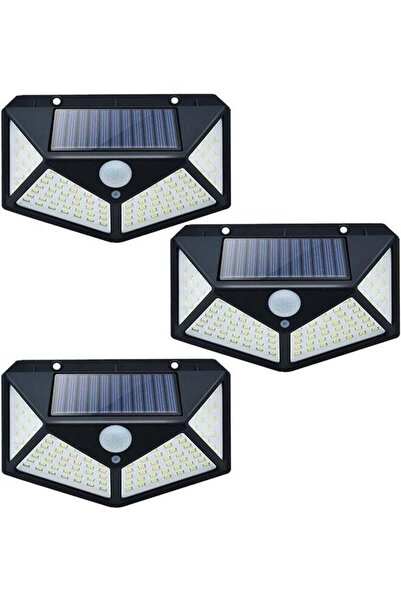 ELTRAZONE 3-Pack LED Solar Motion Sensor Lights: 114 LED Wide Angle Waterproo...
