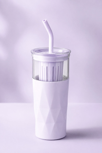 Archora Detoks Pipetli Termos Bardak Kupa Borosilikat Cam Çelik Termos Mug 5 ...