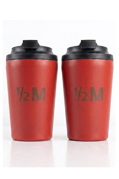 half million A thermal cup (heat and cold preserver) with the half million lo...
