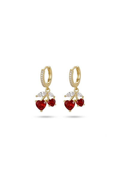 h&b design jewel Steel Cherry Earrings