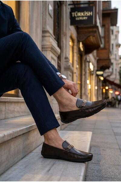 Pierre Cardin 90237 Comfortable Flexible Genuine Leather Men's Loafer Shoes
