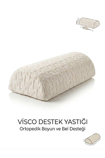 visco sleep Pernă de susținere Visco multifuncțională tip D cu husă din lenjerie