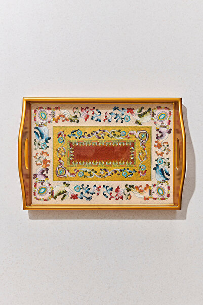 Paşabahçe Flower Tray 41X28X7 Cm, Stylish Serving Tray
