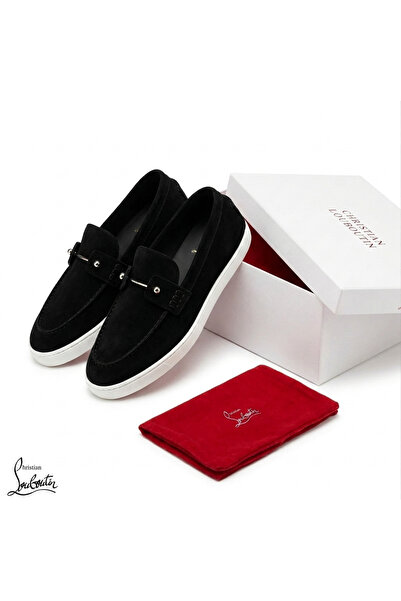 NEW Men's Chambeliboat Black Reversed Suede Calf Leather Flat Loafers Boat Shoes