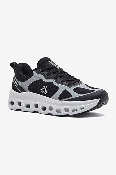 Campus Men CRUNK Marathon Cushion Lace-Up Running Shoes-Black