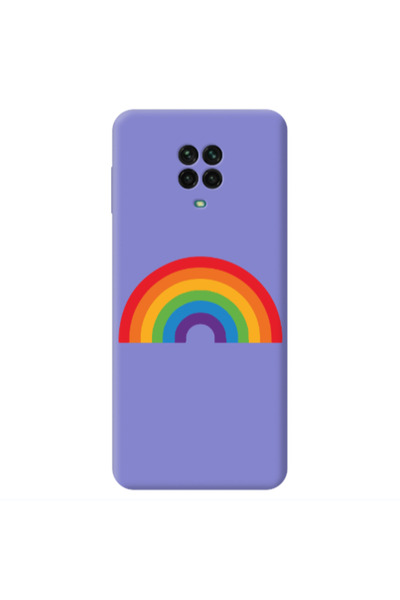Other Xiaomi Redmi Note 9 Pro Rainbow Mini Purple Colored Silicone TPU Θήκη