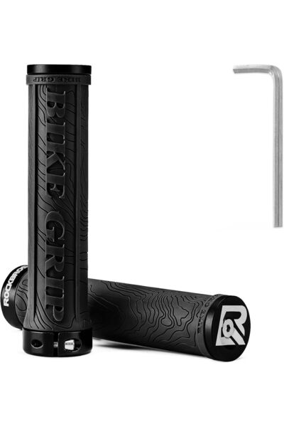 ROCKBROS Bike Handlebar Grips Double Lock-on Bicycle Handle Bar Grips Non-Sli...