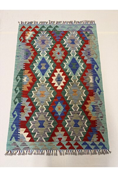 Afgan Halı El Dokuma Afgan Kilim Anadolu Desenlı 100% Yün Kök Boya Elsanat Eserı