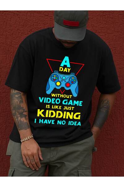 212Wear 1pc Men'S 180GSM Heavyweight 100% T-Shirt - Graphic Tee with "A Day W...