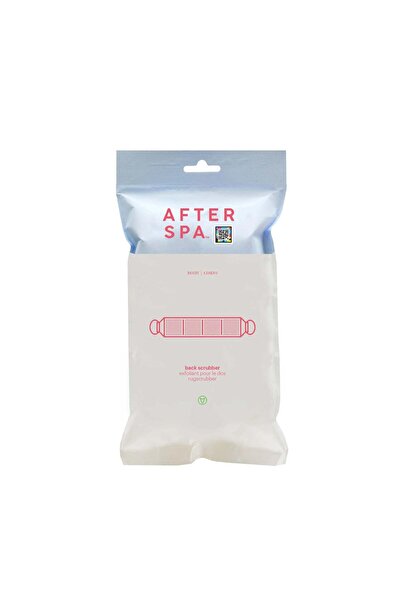 AFTERSPA Ексфолираща кърпа за гръб с дръжки, естествен цвят, за тяло, за след...