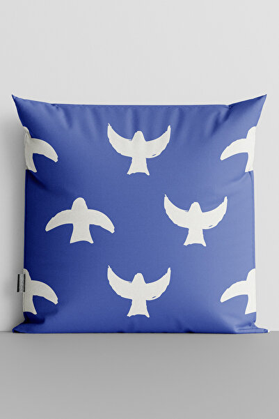 TicaretJet Bird Themed Double-Sided Digital Printed Throw Pillow Cover - 1711