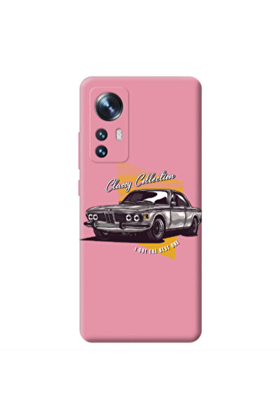 Other Xiaomi Mi 12 Classy Collection Pink Colored Silicone TPU Θήκη