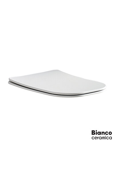 BIANCO CERAMICA Κάλυμμα Λεκάνης Τουαλέτας DL110 DL120 Λεπτό με Απαλό Κλείσιμο...