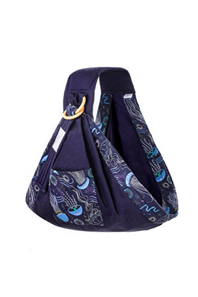 OEM Eșarfă port-bebe tip ring sling, pentru bebeluși, albastru marin