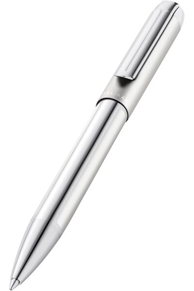Pelikan K40 Pure Silver Ink Ballpoint Pen with Twist Mechanism | Gift Box | 6360