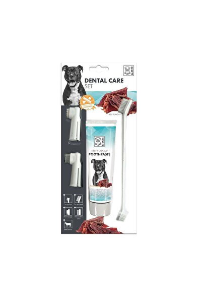 M-PETS Köpek Diş Fırçalama Seti Biftekli