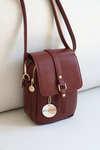 BAGLOVİS Double Zippered Cross Strap Women's Shoulder Bag En16 Length22