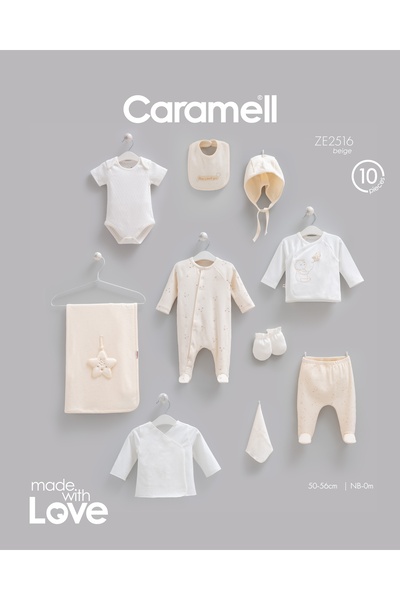 Caramell مجموعة من 10 قطع ملابس داخلية للاستخدام في المستشفيات تيدي بير ZE2516