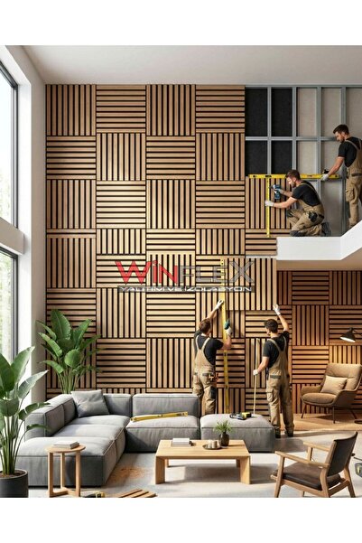 WİNFLEX MİNİ EKO AKUSTİK AHŞAP PANEL - 30X30CM