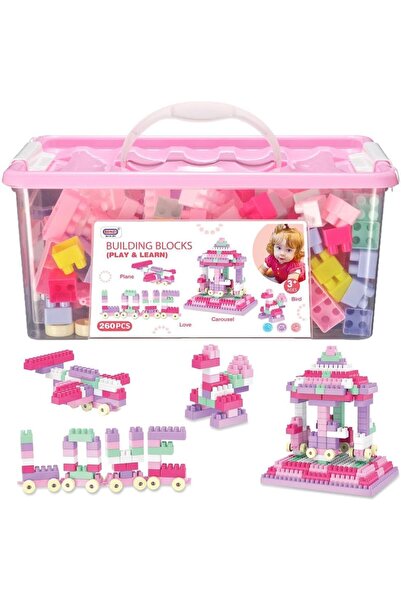 Home Smart Building Blocks Play and Learn for Toddlers Assorted Color Plastic...
