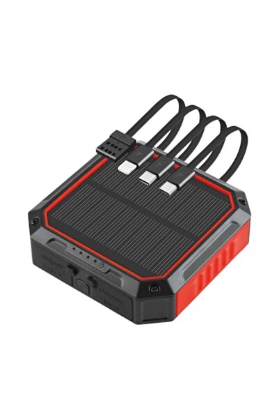 TU&YA ®   Baterie externă solară, 10.000 mAh, Universală și pentru țigări ele...