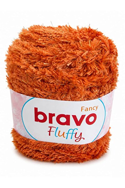 Bravo Fluffy Soft Plush Glitter Hand Knitting Yarn 100 Gr 100 Meters