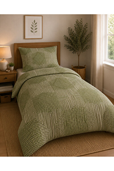 Pamuva Single Duvet Cover Set 100% Cotton 160X220 |   Elastic Sheet 100X200
