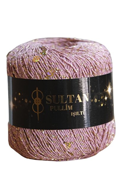 Sultan PULLİM IŞILTI - PULLU SİMLİ İP ŞAÇ BANDANA ÖRGÜ İPİ 2904 / 2 ADET