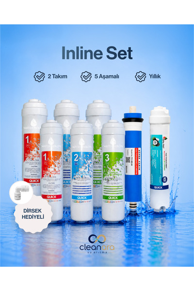 Inline 8’li Su Arıtma Filtre Seti